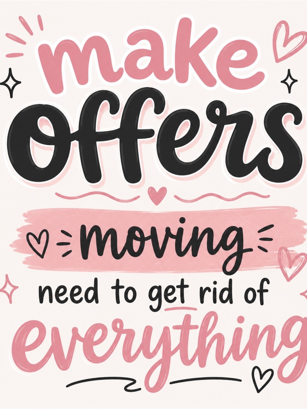 Make offers! Moving & need to get rid of everything! Will ship within 2 days!